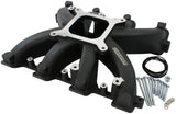 GM LS Carby Intake Manifold Rectangle Port Non-Efi LS3 Black AF6240-6000 - Aeroflow
