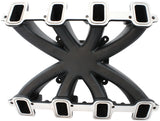 GM LS Carby Intake Manifold Rectangle Port Non-Efi LS3 Black AF6240-6000 - Aeroflow