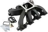 GM LS Carby Hi Rise Intake Blamanifold Rectangle Non EFI LS3LS3 Black - 6240-6005 AF6240-6005 - Aeroflow