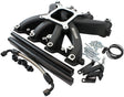 GM LS Carby Intake Manifold Cathedral Port EFI LS1 LS2 Black AF6250-5000 - Aeroflow