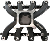 GM LS Carby Intake Manifold Cathedral Port EFI LS1 LS2 Black AF6250-5000 - Aeroflow