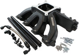 GM LS Carby Intake Manifold Cathedral Hi Rise EFI LS1 LS2 Black AF6250-5001 - Aeroflow