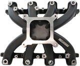 GM LS Carby Intake Manifold Rectangle Port EFI LS3 Black AF6250-6000 - Aeroflow