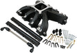 GM LS Carby Intake Manifold Rectangle Hi Rise EFI LS3 Black AF6250-6001 - Aeroflow