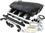 GM LS Modular Intake Manifold Cathedral Port Low Rise EFI Black AF6263-5000 - Aeroflow