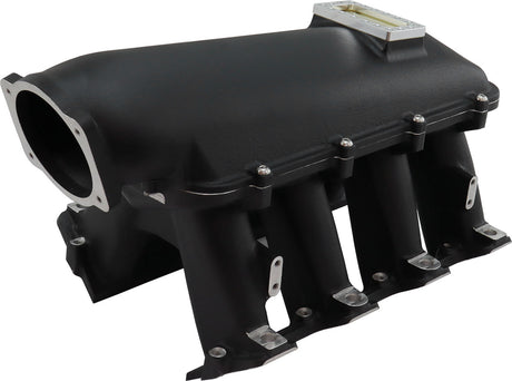 GM LS Modular Intake Manifold Cathedral Port Hi Rise EFI Black AF6263-5001 - Aeroflow