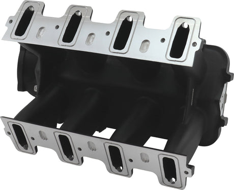 GM LS Modular Intake Manifold Cathedral Port Hi Rise EFI Black AF6263-5001 - Aeroflow