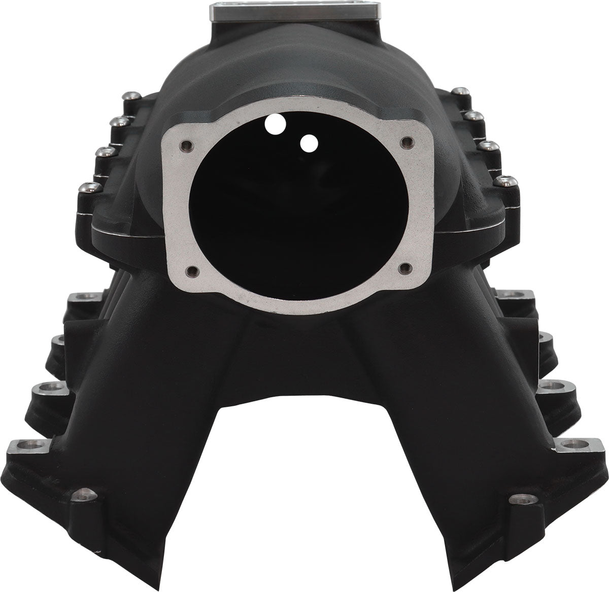 GM LS Modular Intake Manifold Cathedral Port Hi Rise EFI Black AF6263-5001 - Aeroflow