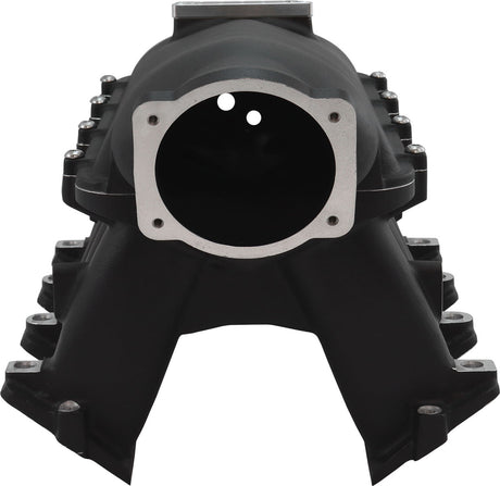 GM LS Modular Intake Manifold Cathedral Port Hi Rise EFI Black AF6263-5001 - Aeroflow