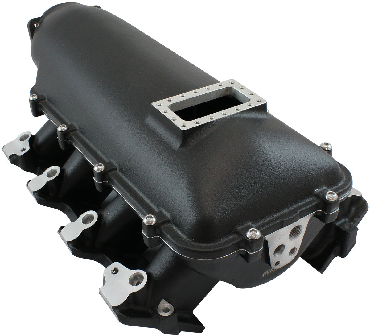 GM LS Modular Intake Manifold Rectangle Port Low Rise EFI Black AF6263-6000 - Aeroflow