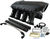 GM LS Modular Intake Manifold Rectangle Port Hi Rise EFI Black AF6263-6001 - Aeroflow