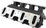 Low Rise Non EFI GM LS Base Modular Intake Mani Cathedral Port Black AF6279-5000 - Aeroflow