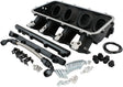 Low Rise EFI GM LS Base Intakemodular Manifold Cathedral Port Black AF679-5001 AF6279-5001 - Aeroflow