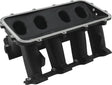 Hi Rise Non EFI GM LS Base Modular Intake Mani Cathedral Port Black AF6279-5002 - Aeroflow
