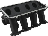 Hi Rise Non EFI GM LS Base Modular Intake Mani Cathedral Port Black AF6279-5002 - Aeroflow