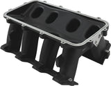 Hi Rise Non EFI GM LS Base Modular Intake Mani Cathedral Port Black AF6279-5002 - Aeroflow