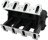 Hi Rise Non EFI GM LS Base Modular Intake Mani Cathedral Port Black AF6279-5002 - Aeroflow