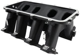 Hi Rise EFI GM LS Base Intake Modular Manifold Cathedral Port Black AF6279-5003 - Aeroflow