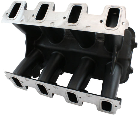Hi Rise Non EFI GM LS Base Modular Intake Mani Rectangle Port Black AF6279-6002 - Aeroflow