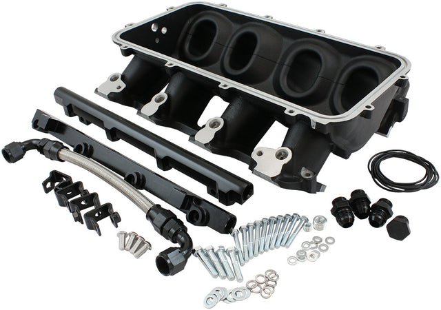 Low Rise EFI GM LS Base Intakemodular Manifold Rectangle Port Black AF6079-6003 AF6279-6003 - Aeroflow