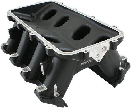 Hi Rise EFI GM LS Base Intake Modular Manifold Rectangle Port Black AF6279-6004 - Aeroflow