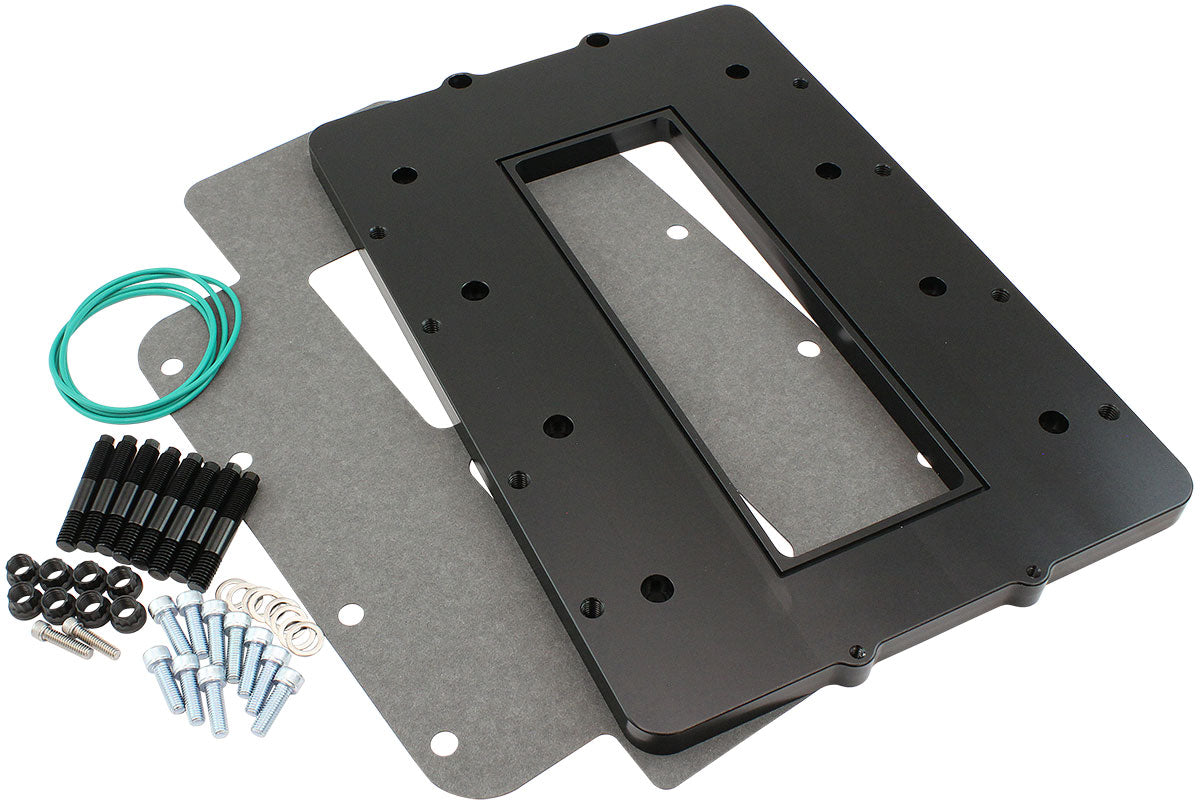 6-71 8-71 Blower Top Plate Modular Intake Manifold Black Billet AF6286-0000 - Aeroflow