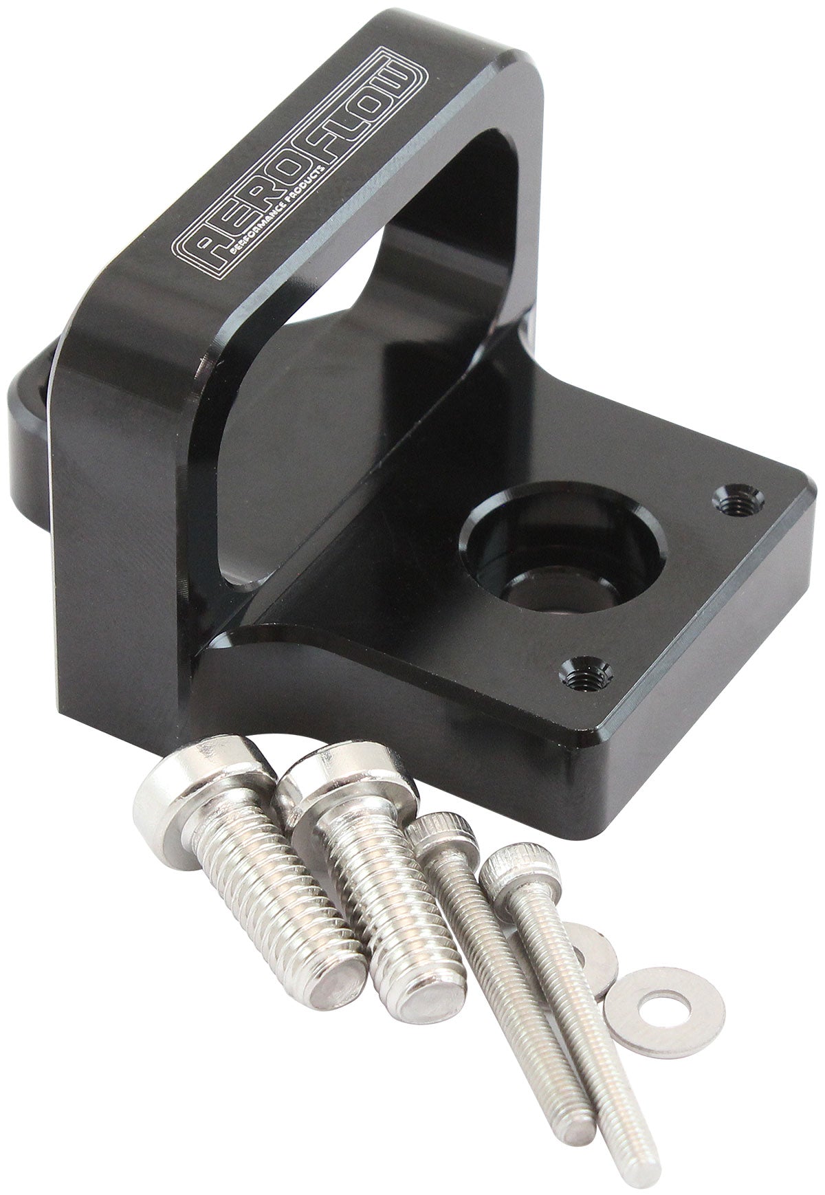 3 Port Boost Solenoid Mountingholder Bracket Black Mac Valve AF64-1036 - Aeroflow