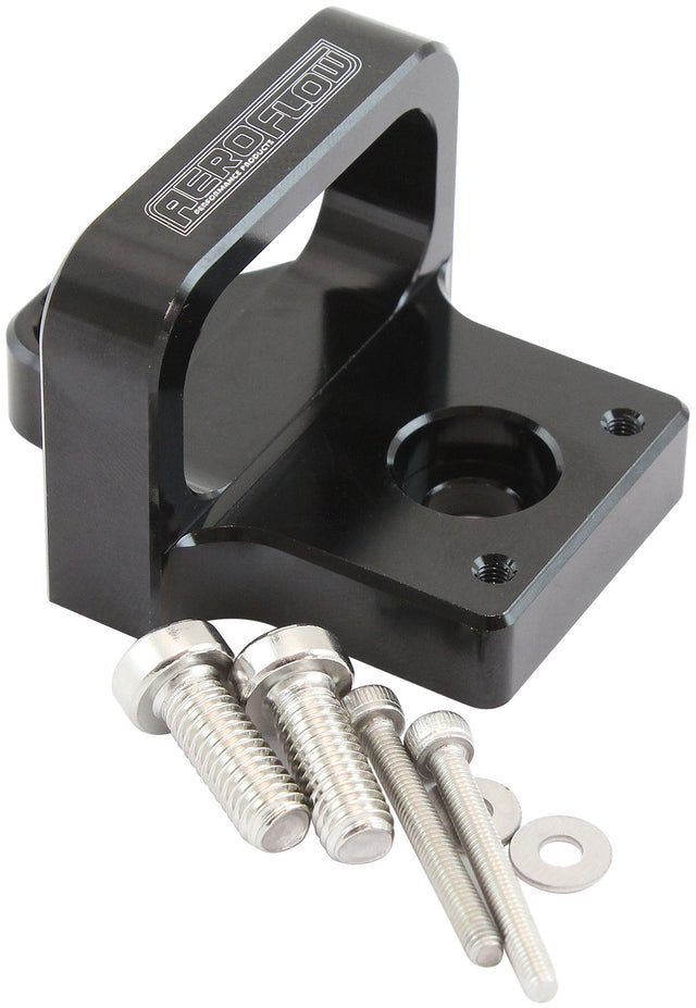 3 Port Boost Solenoid Mountingholder Bracket Black Mac Valve AF64-1036 - Aeroflow