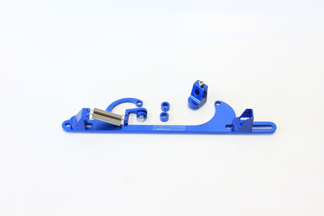 Billet Throttle Cable Bracket Blue Suits 4150 Style AF64-2001 - Aeroflow