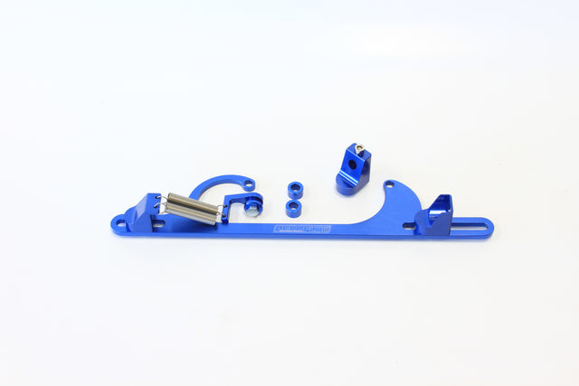Billet Throttle Cable Bracket Blue Suits 4150 Style AF64-2001 - Aeroflow