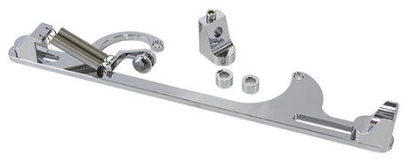 Billet Throttle Cable Bracket Chrome Suits 4150 Style AF64-2001C - Aeroflow
