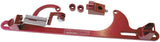 Billet Throttle Cable Bracket Red Suits 4150 Style AF64-2001R - Aeroflow