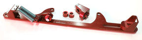 Billet Throttle Cable Bracket Red Suits 4500 Style AF64-2002R - Aeroflow