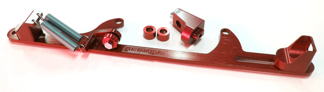 Billet Throttle Cable Bracket Red Suits 4500 Style AF64-2002R - Aeroflow