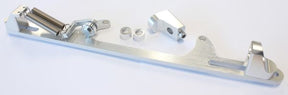 Billet Throttle Cable Bracket Silver Suits 4500 Style AF64-2002S - Aeroflow