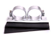 Billet Fuel Pump Bracket Bosch Silver Dual Suits All Bosch AF64-2015S - Aeroflow