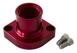 Billet Thermostat Housing Red Ford 351C Straight Up Clevelan -16ORB AF64-2021R - Aeroflow