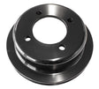 Billet Crank V Pulley 4 Bolt Black Suit 302 351C Ford AF64-2024BLK - Aeroflow
