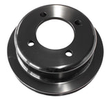 Billet Crank V Pulley 4 Bolt Black Suit 302 351C Ford AF64-2024BLK - Aeroflow