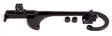 Billet Throttle Cable Bracket Black Suits 4150 Style Carbs AF64-2026BLK - Aeroflow