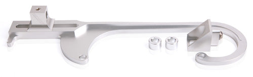 Billet Throttle Cable Bracket Silver Suits 4150 Style Carbs AF64-2026S - Aeroflow