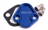 Billet Fuel Pump Block Off Blue Chry BBF SBF BBC AF64-2027 - Aeroflow