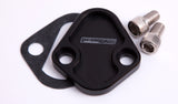 Billet Fuel Pump Block Off SBF Black Chry BBC SBF BBF AF64-2027BLK - Aeroflow
