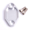 Billet Fuel Pump Block Off Plate Silver Suits Holden 308 AF64-2029S - Aeroflow