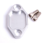 Billet Fuel Pump Block Off Plate Silver Suits Holden 308 AF64-2029S - Aeroflow