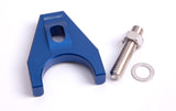 Billet Distributor Hold Down Blue Bracket Suits All Chev AF64-2032 - Aeroflow