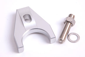 Billet Distributor Hold Down Silver Bracket Suits All Chev AF64-2032S - Aeroflow