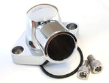 Billet Thermostat Housing SBC BBC Holden Chrome Swivel AF64-2034C - Aeroflow