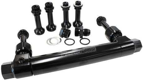 Adjustable Fuel Log Bg Holley Black Suits 1 & 2 Metering Blo AF64-2037BLK - Aeroflow