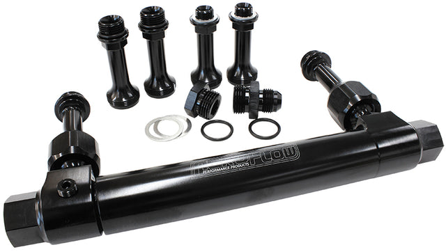 Adjustable Fuel Log Bg Holley Black Suits 1 & 2 Metering Blo AF64-2037BLK - Aeroflow